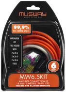 Kit De Cablage 6Mm 5 Metres MUSWAY MW6.5KIT