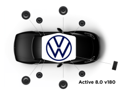Focal Inside - Système Active 8.0 v180 - Pack Haut-parleur Avant, Arrière et Amplificateur - Spécifique Volkswagen - Compatibilité Multi Modèle