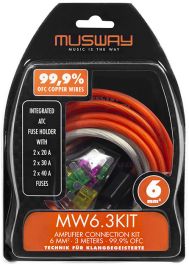 Kit De Cablage 6mm 3 Metres MUSWAY MW6.3KIT