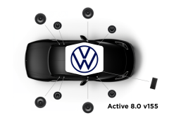 Focal Inside - Système Active 8.0 v155 - Pack Haut-parleur Avant, Arrière et Amplificateur - Spécifique Volkswagen - Compatibilité Multi Modèle