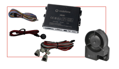 Kit d'alarme - Module 4821, Capteur, Sirène sans fil  et Câblage FULL - COBRA Vodafone by Phonocar - 09061