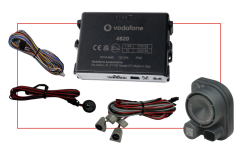 Kit d'alarme - Module 4823, Capteur, Sirène filaire et Câblage BASIC - COBRA Vodafone by Phonocar - 09082
