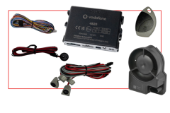 Kit d'alarme - Module 4821, Capteur, Sirène sans fil, Câblage FULL et deux Radiocommande d'activation - COBRA Vodafone by Phonocar - 09999