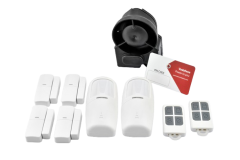 Alarme Modulable pour Camping-car - Double Sécurité Volumétrique - 2 Zones - 4 Portes/Fenêtres - COBRA VODAFONE - 09004