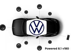 Focal Inside - Système Powered 8.1 v180 - Pack Haut-parleur Avant, Arrière, Subwoofer et Amplificateur - Spécifique Volkswagen - Compatibilité Multi Modèle