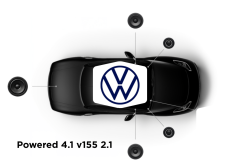 Focal Inside - Système Powered 4.1 v155 Active 2.1 - Pack Haut-parleur Avant, Subwoofer - Spécifique Volkswagen - Compatibilité Multi Modèle