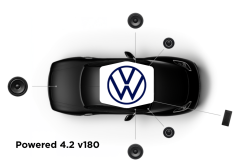 Focal Inside - Système Powered 4.2 v180 - Pack Haut-parleur Avant, Subwoofer et Amplificateur - Spécifique Volkswagen - Compatibilité Multi Modèle