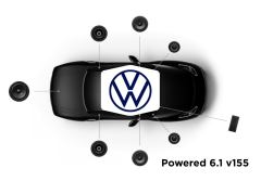 Focal Inside - Système Powered 6.1 v155 - Pack Haut-parleur Avant, Arrière, Subwoofer et Amplificateur - Spécifique Volkswagen - Compatibilité Multi Modèle