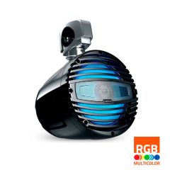 Tour 20Cm 2 Voies Marine Noir  LED RGB HERTZ AUDIO HTX-8M-CL-C